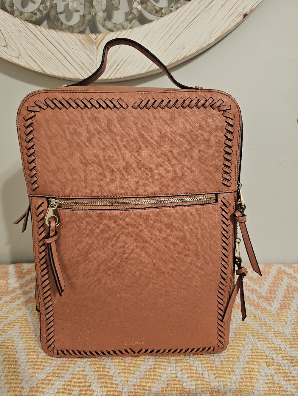 Calpak Kaya Vegan Leather Laptop Backpack